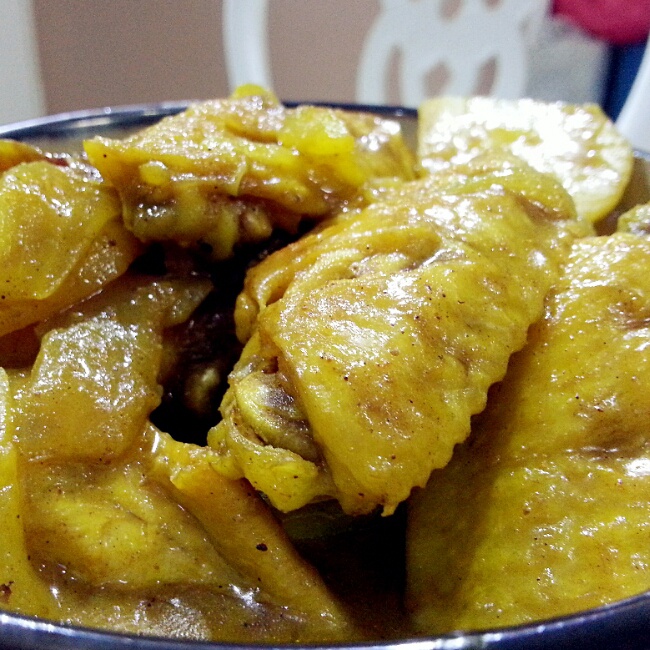 土豆咖喱鸡翅