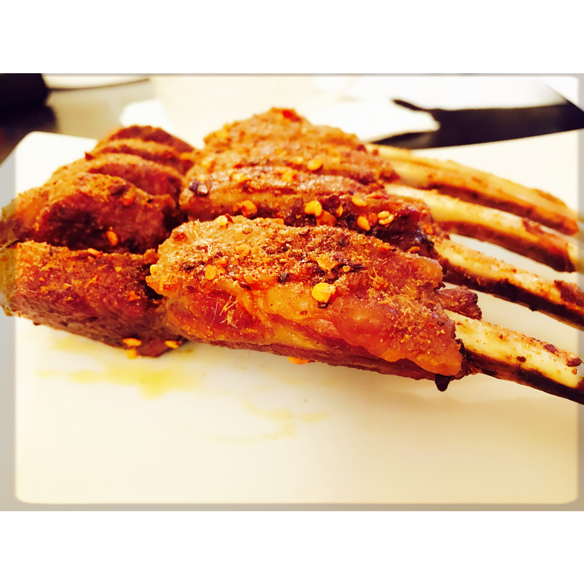 酥香烤羊排