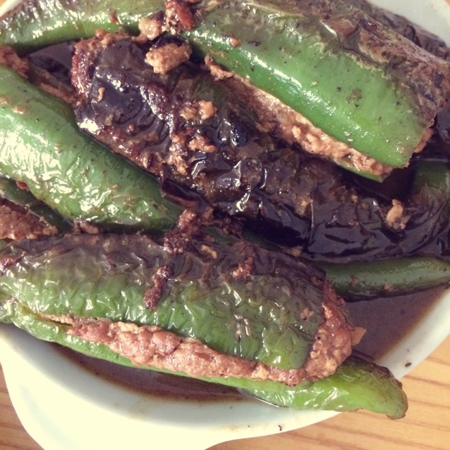 下饭菜肴--青椒酿肉