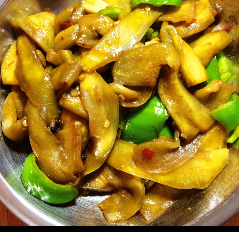 青椒炒茄子