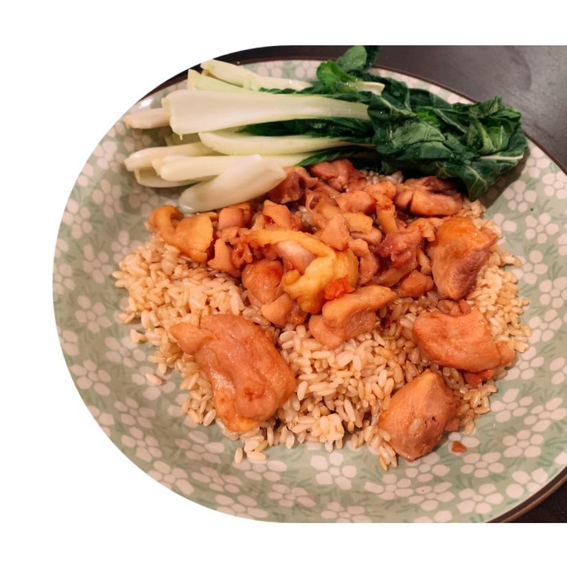 照烧蒜香版鸡腿饭的做法