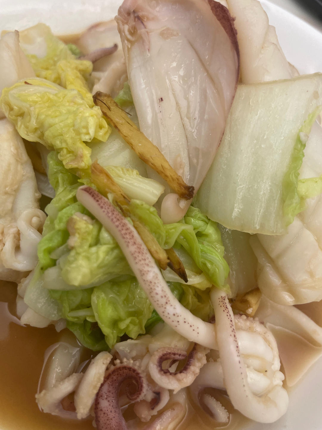 一点都不腥的韭菜炒鱿鱼