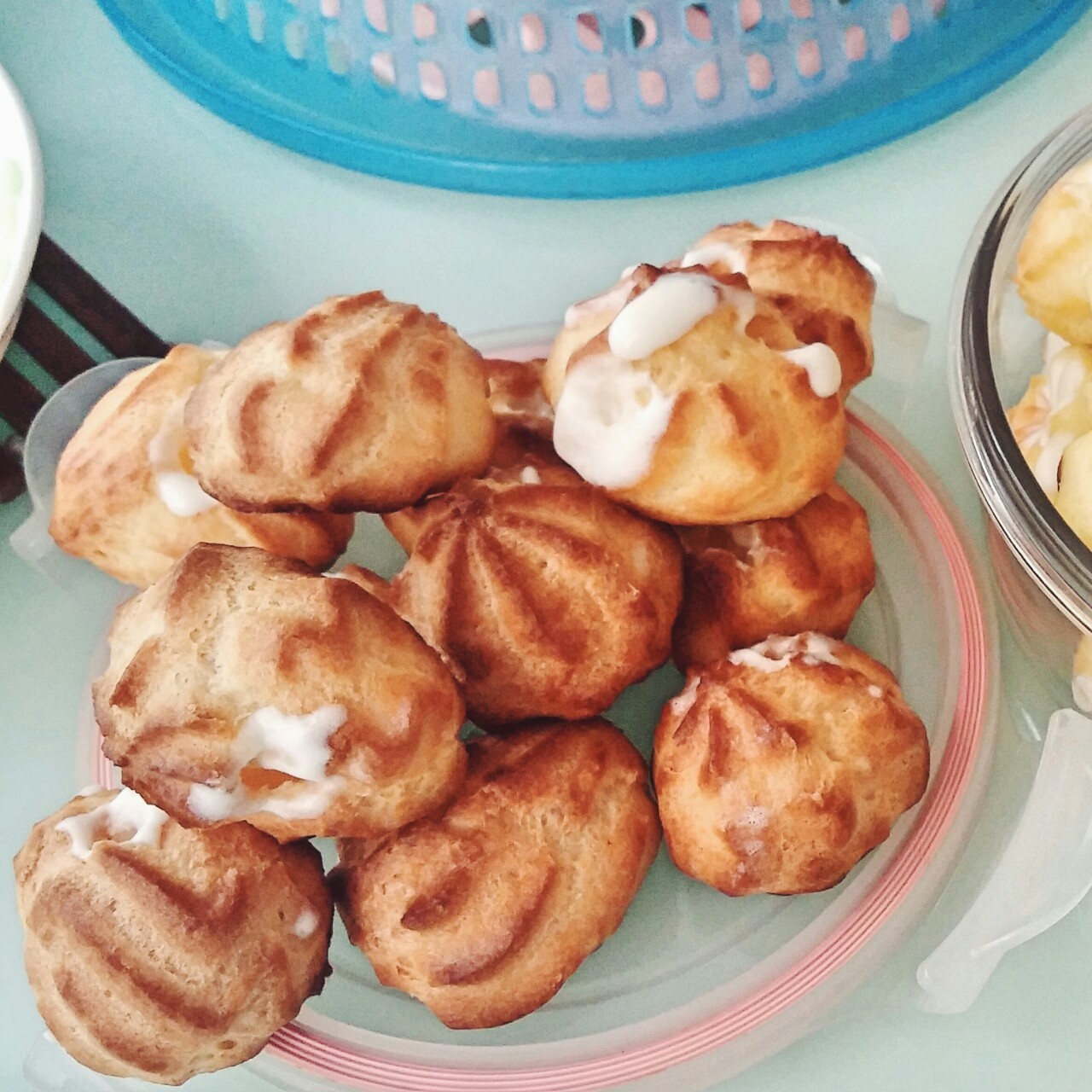 喝最美的酒做的泡芙君之版含馅做法