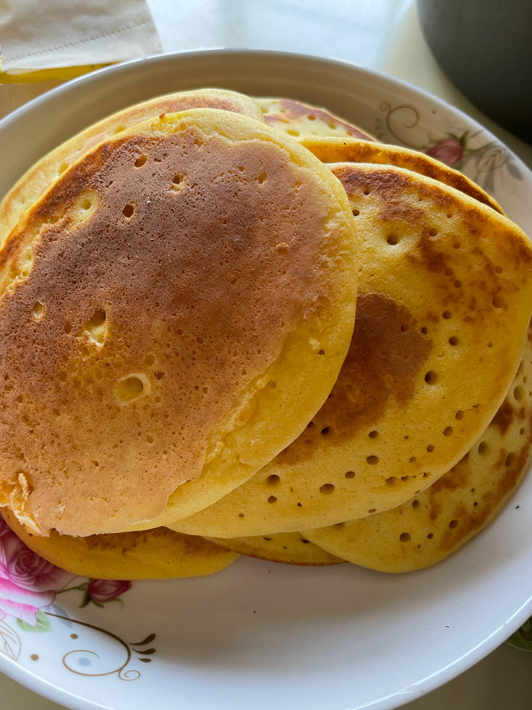 玉米面松饼，早起5分钟搞定，又软又健康