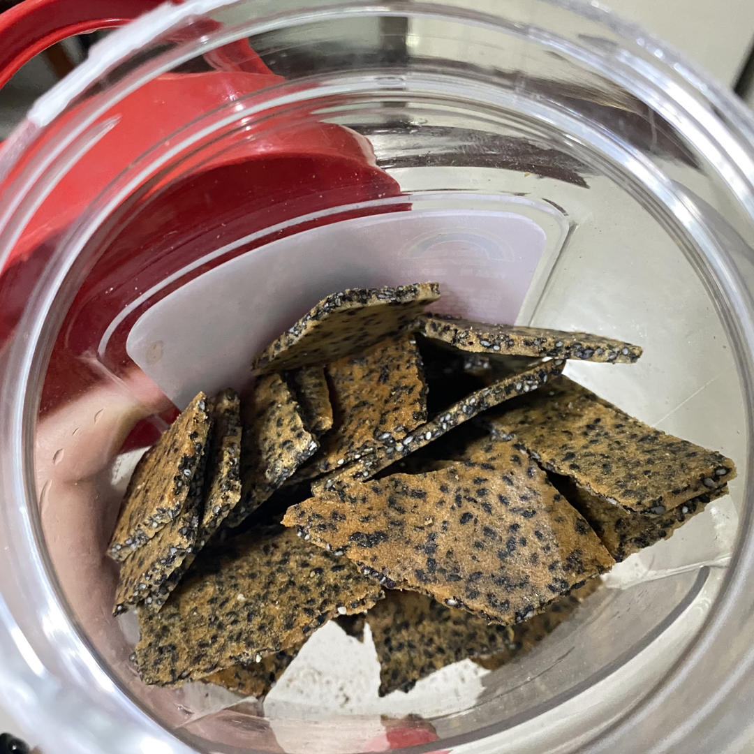 芝麻薄脆饼干，一步操作，超级简单