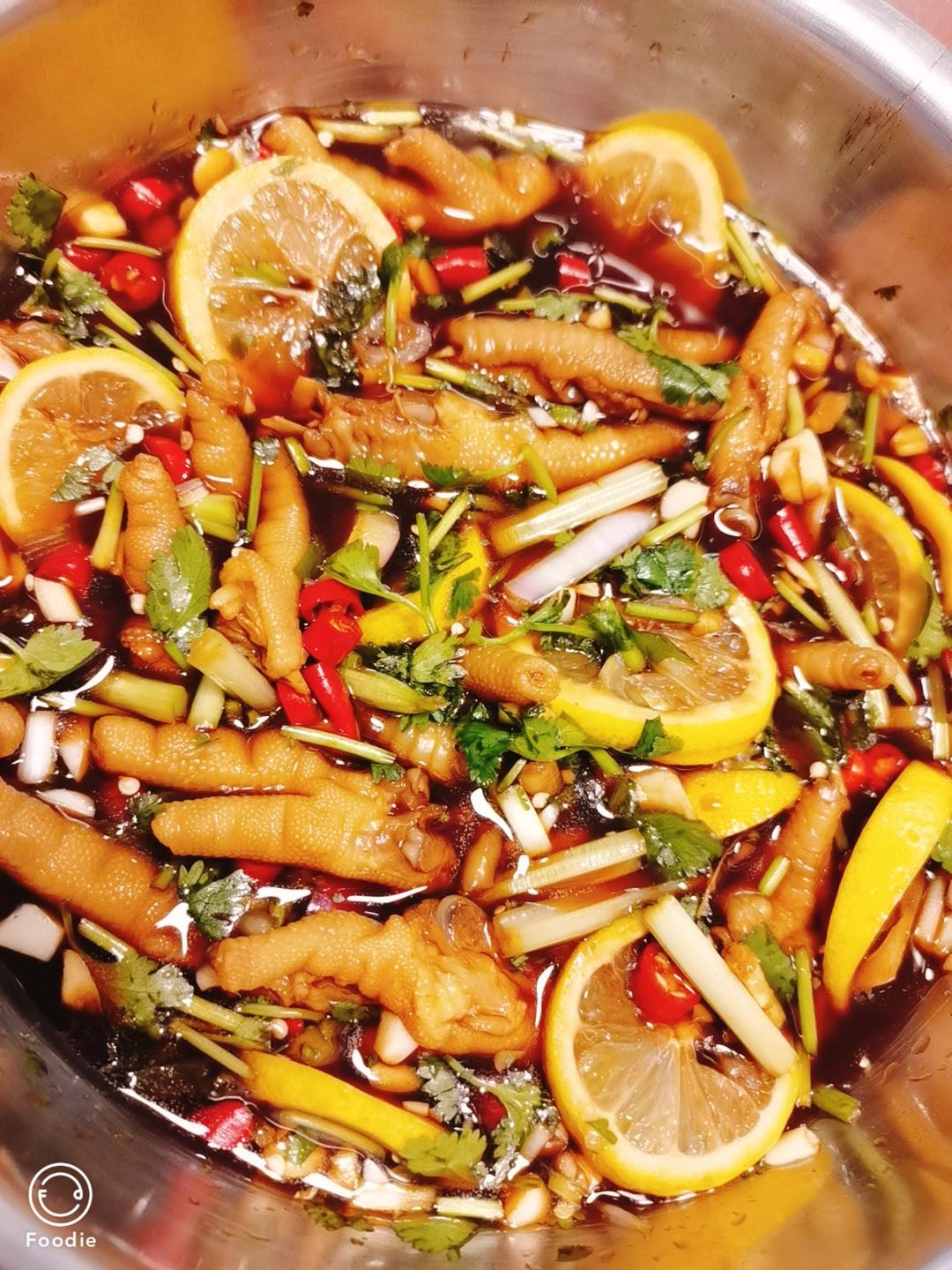 抖音网红百香果柠檬凤爪