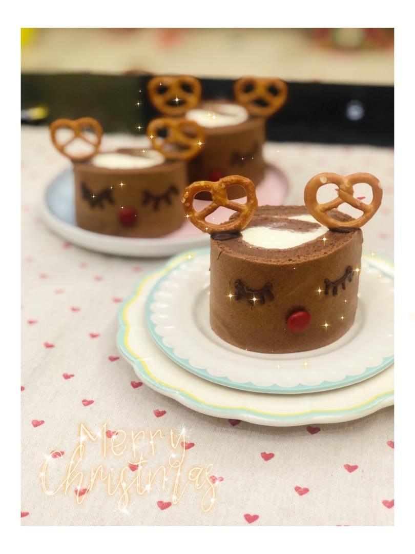 圣诞麋鹿蛋糕卷