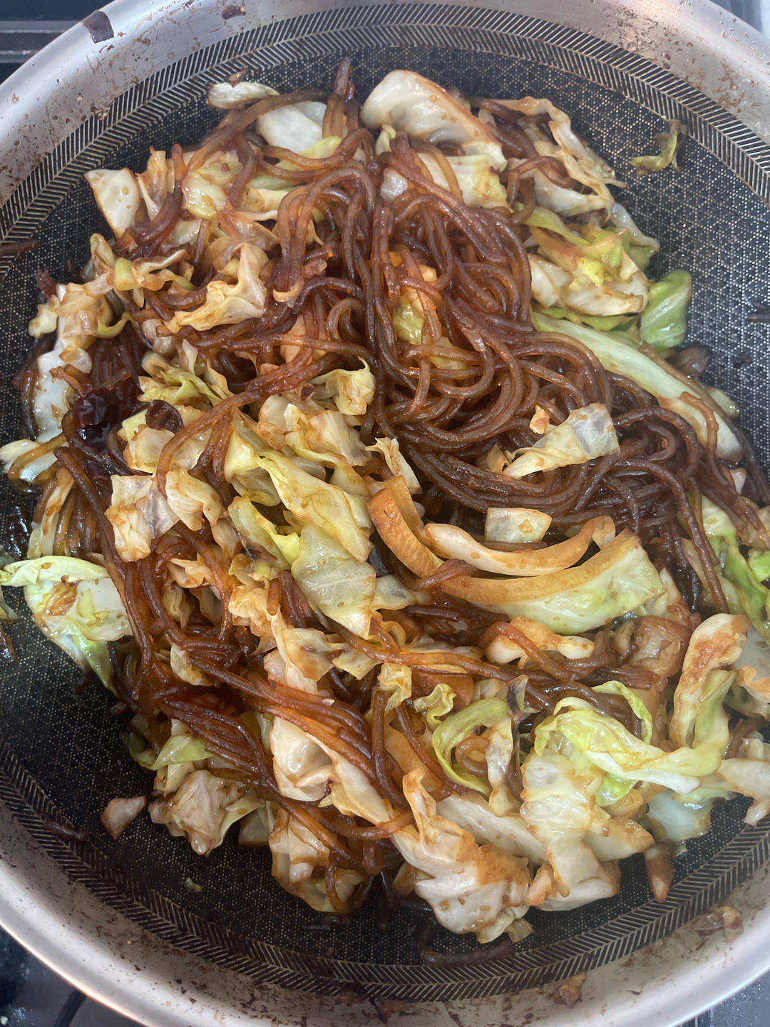 最近爱吃粉丝粉条～包菜炒粉丝