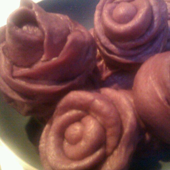 紫薯玫瑰花馒头