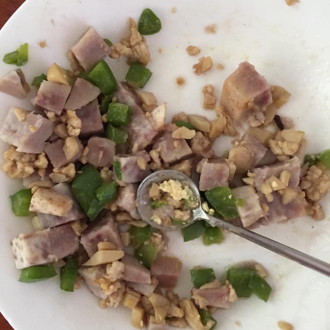 肉沫蒸芋头（可当减脂主食）