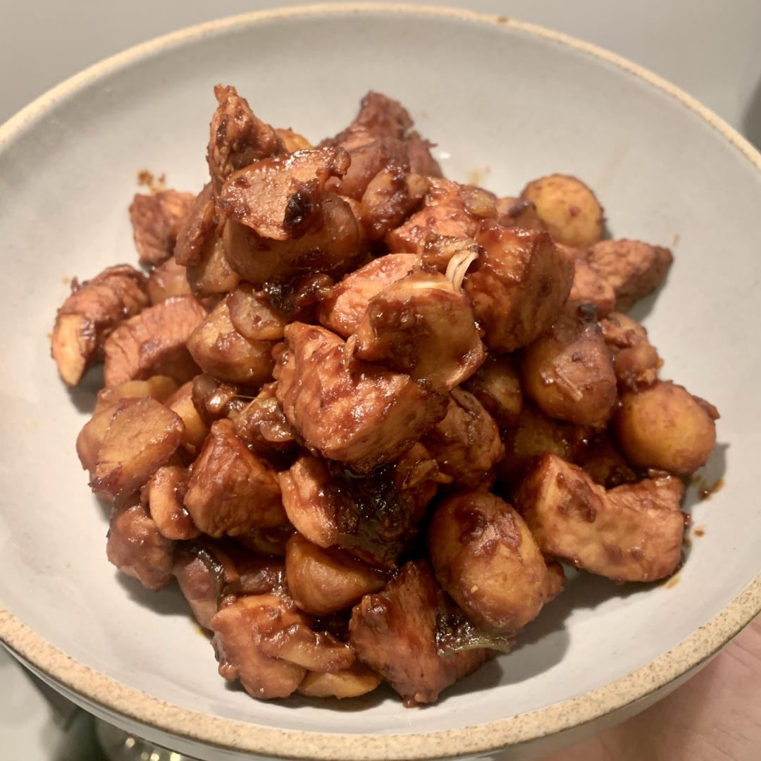 【栗子烧鸡】鸡肉都给你吃，栗子归我~