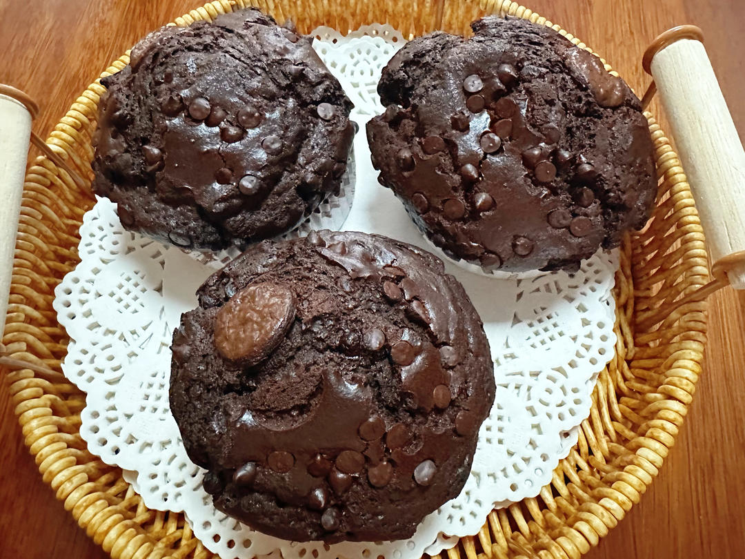在家做巧克力蘑菇头麦芬蛋糕🍫