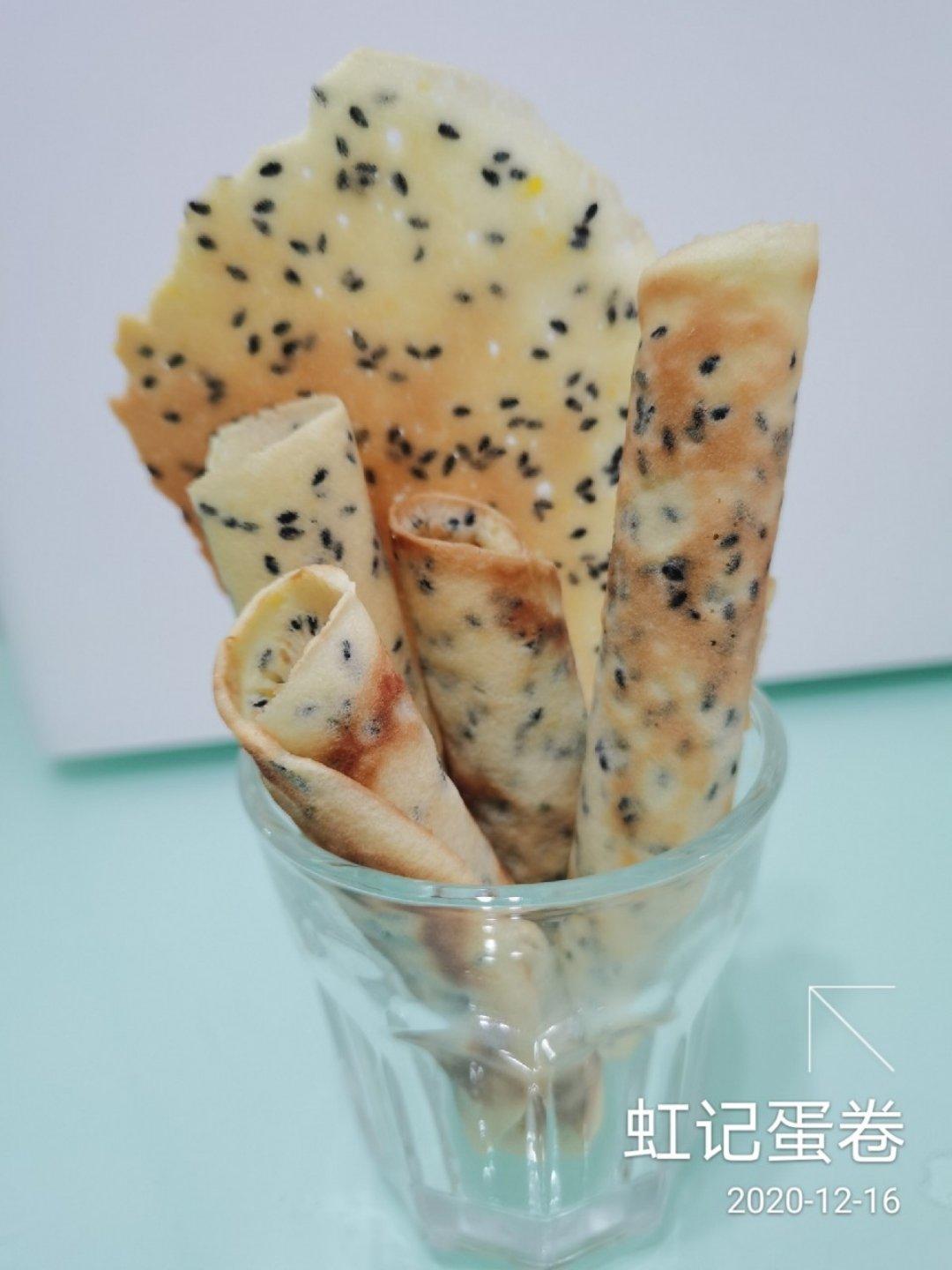 超好吃！鸡蛋面粉就能做出酥脆掉渣的鸡蛋卷，新手易做！零失败