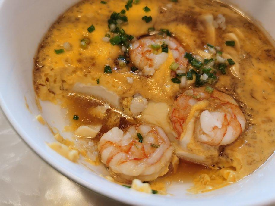 好好吃豆腐：虾仁豆腐蒸蛋羹+纳豆和风小菜+梅子酒～成本不超过20元的两人晚餐