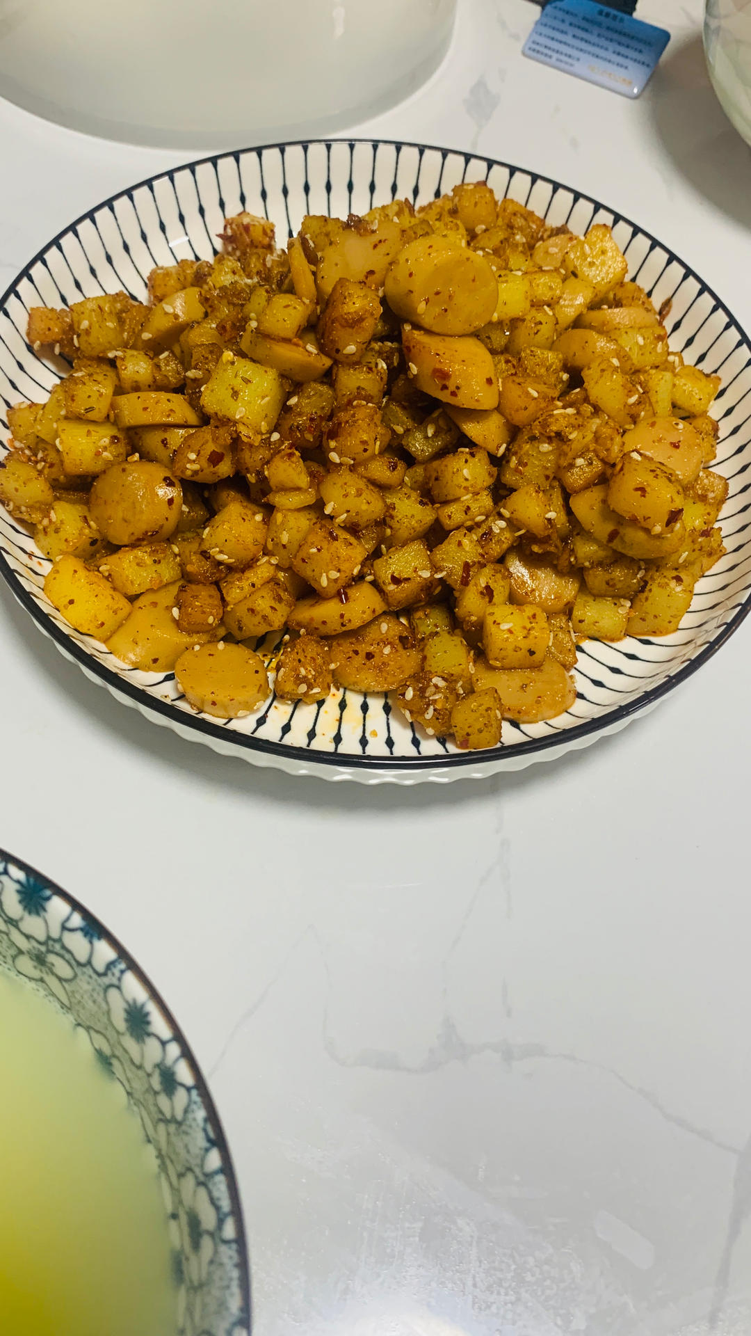 香辣过瘾的孜然土豆火腿，比路边摊还好吃