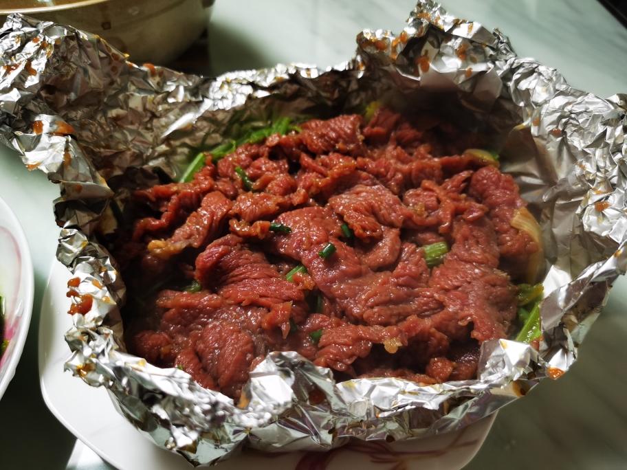 锡纸牛肉的做法