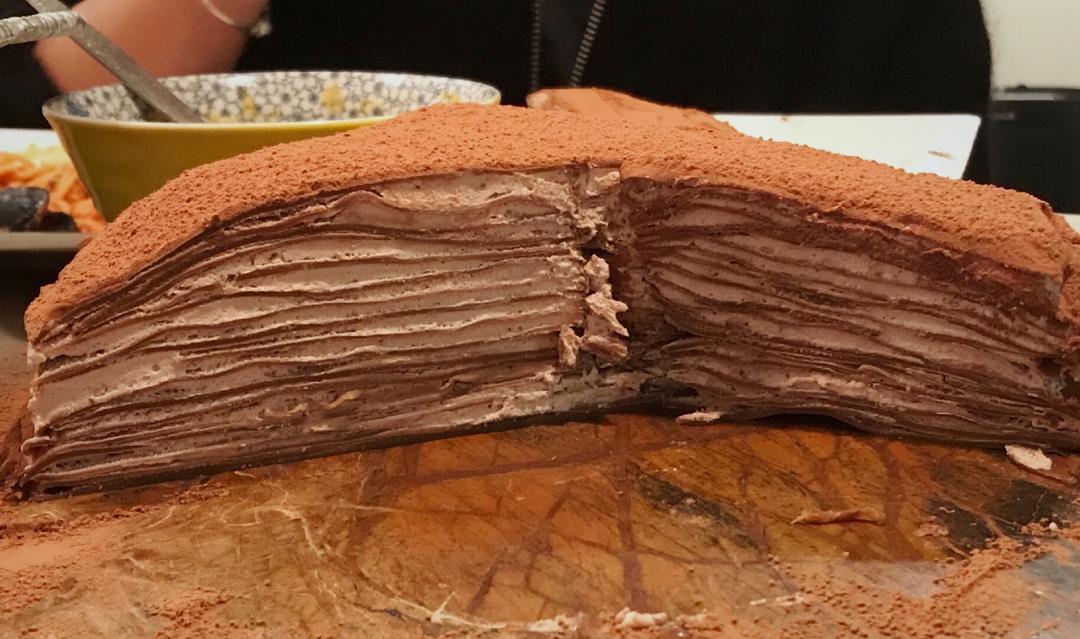 焦糖摩卡香蕉千层蛋糕