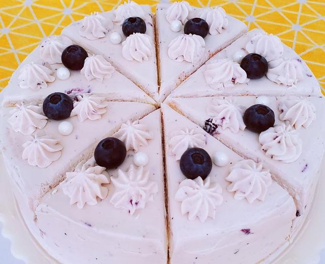 蓝莓奶油蛋糕的做法