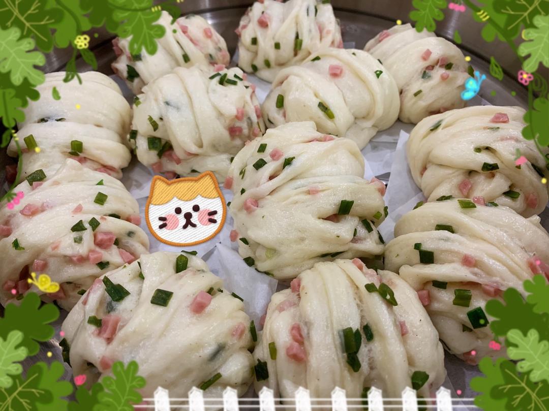 火腿葱花卷