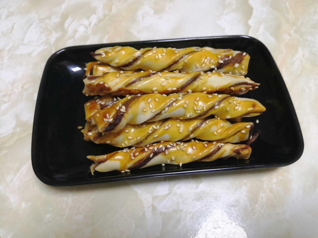 ㊙️酥到掉渣❗️🔥好吃到舔手指的豆沙扭扭酥❗️