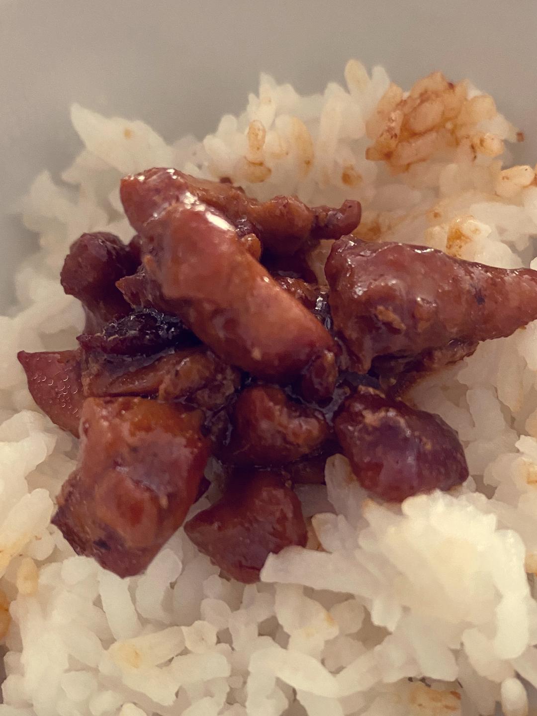照烧碎鸡饭