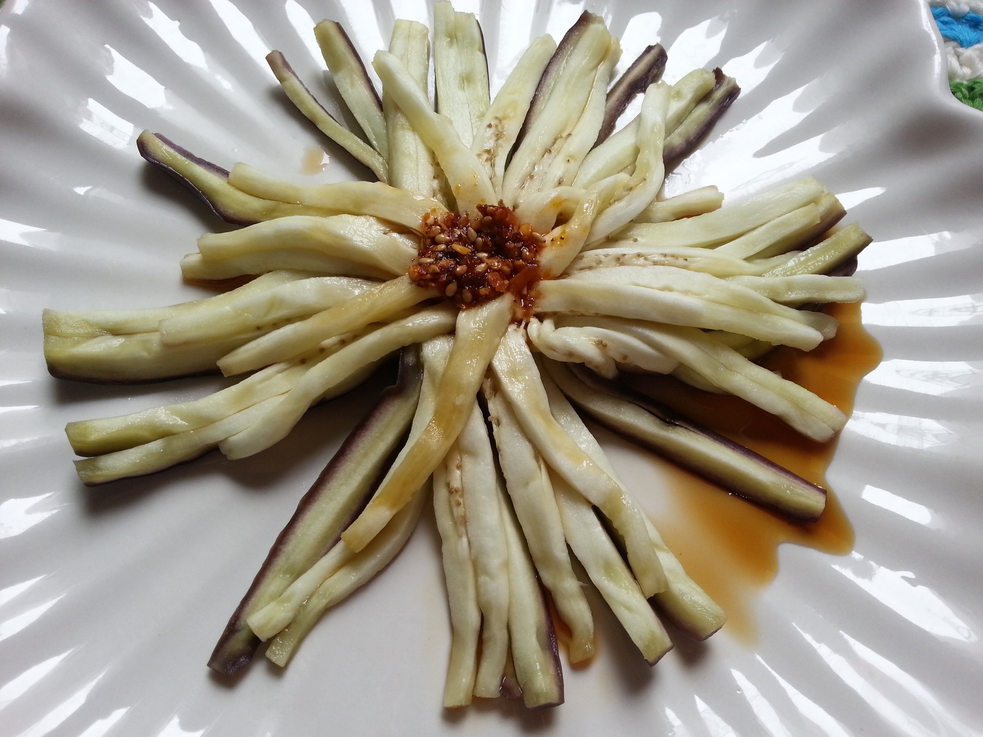 只只妹儿做的菊花茄子