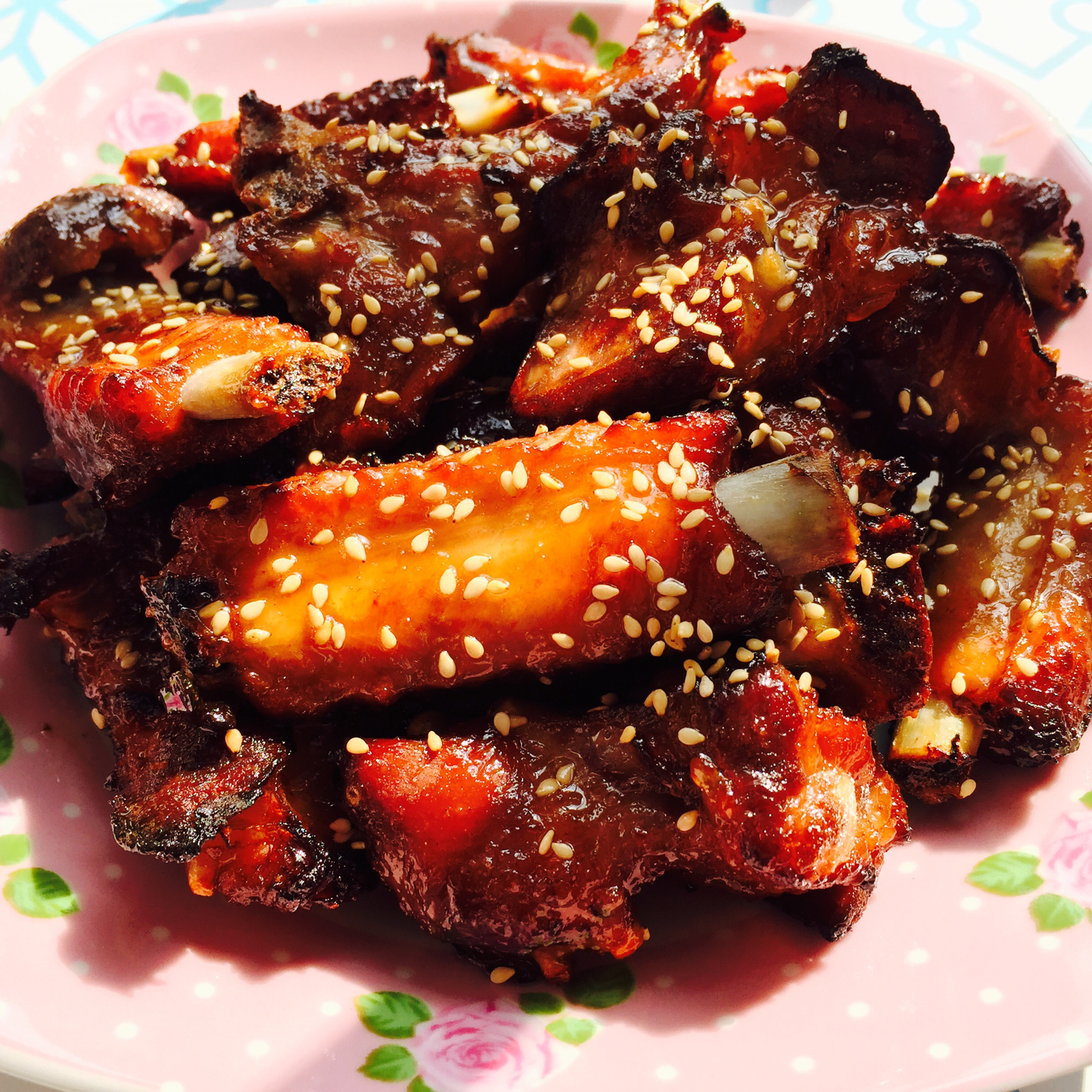 蜜汁烤排骨