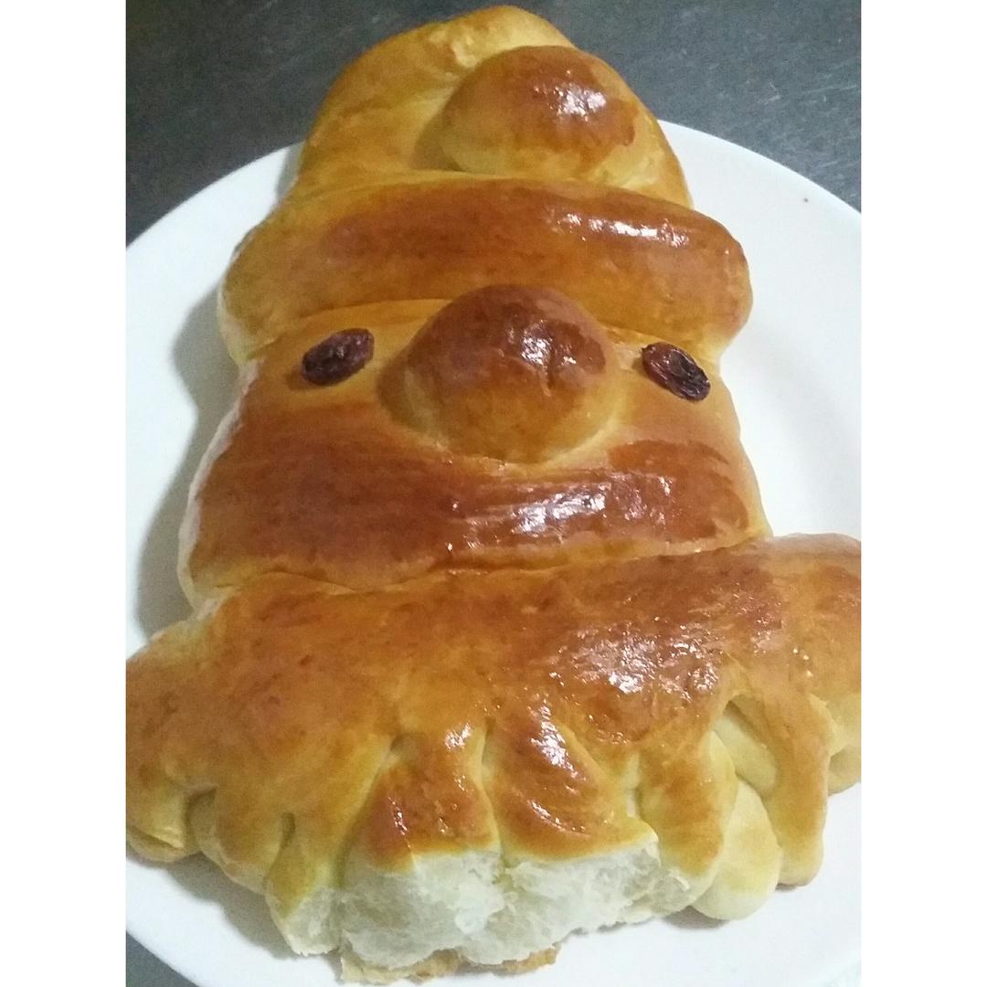 迷你圣诞老人面包