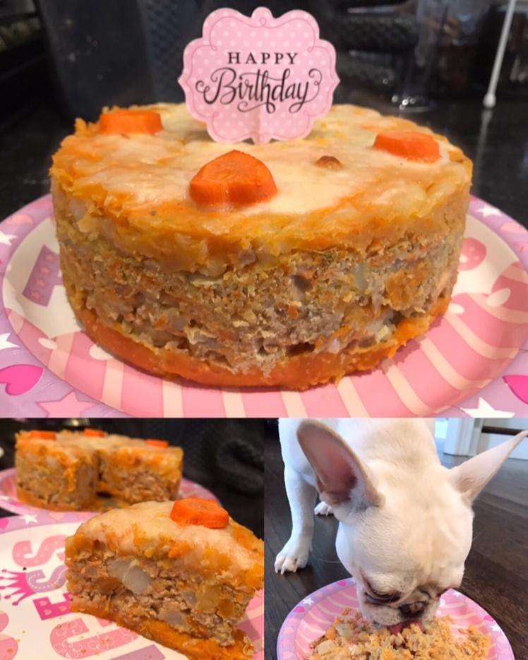 狗狗生日蛋糕（纯天然无色素无面粉）