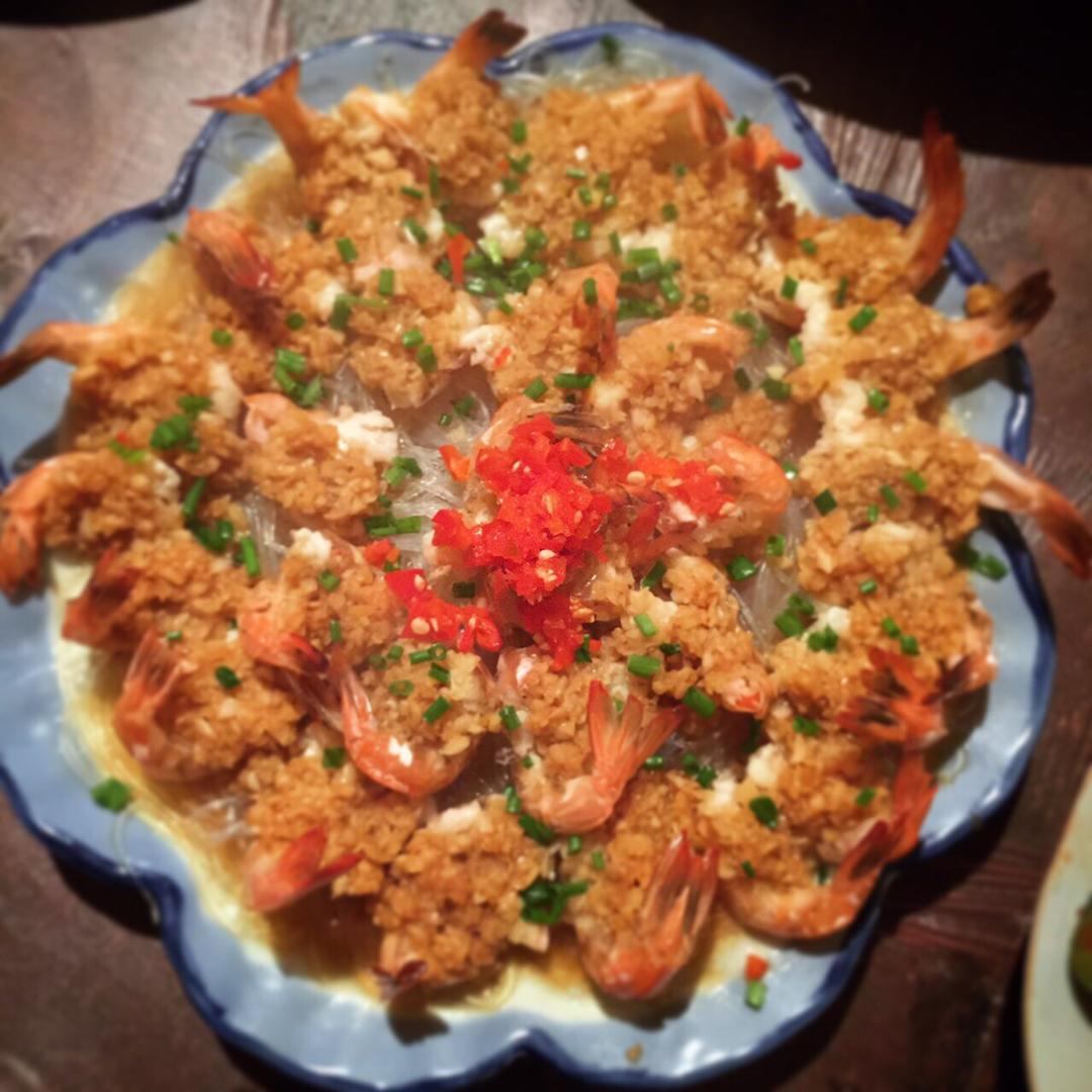 蒜蓉蒸虾