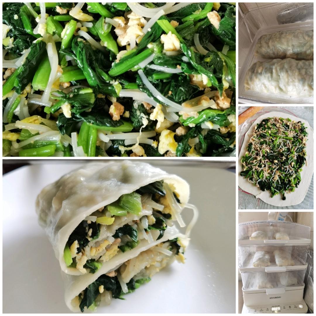 山西美食菠菜卷，健康美味