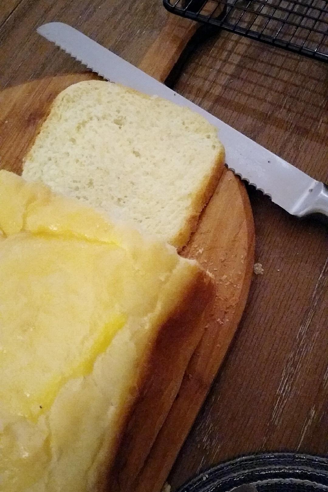 超级好吃的原味面包（面包机版）