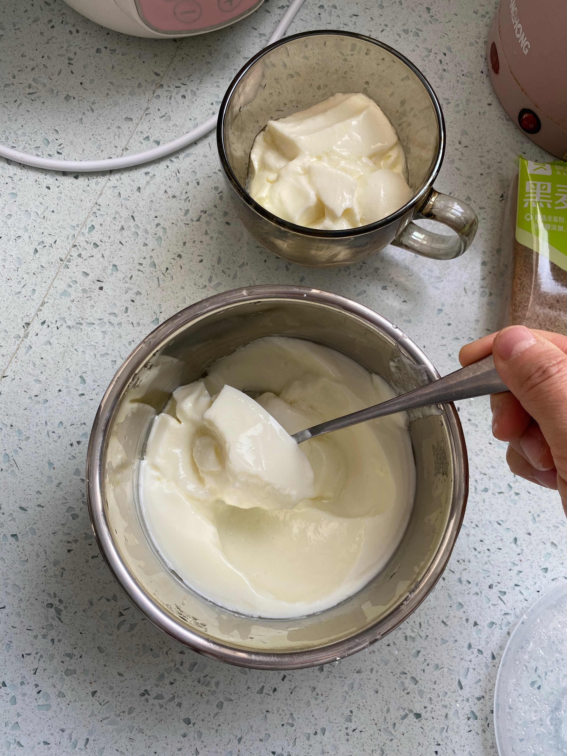 脱脂奶粉做酸奶