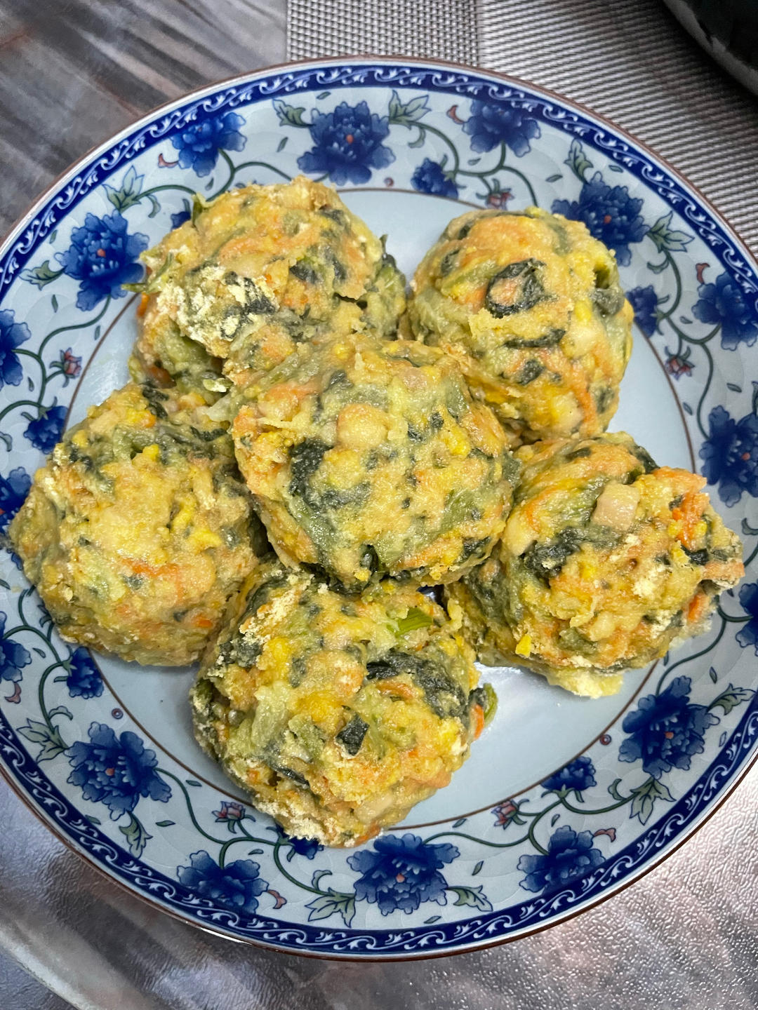低热量玉米面菜团
