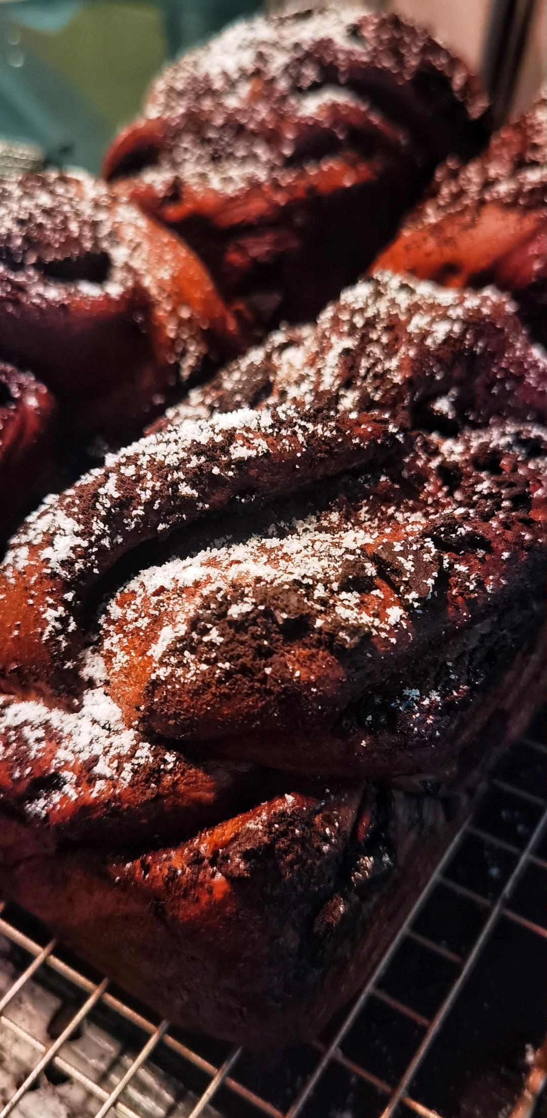 雪山巧克力吐司（巧克力奥利奥吐司面包）