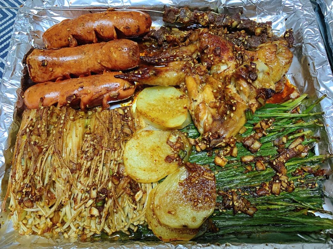 家庭自制烧烤❗️比烧烤摊好吃百倍😋秘制酱料