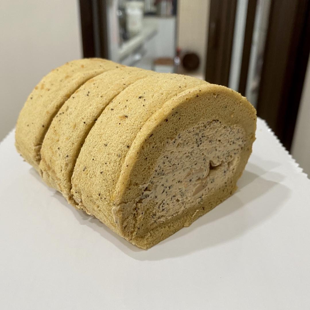 红茶香蕉卡仕达戚风蛋糕卷