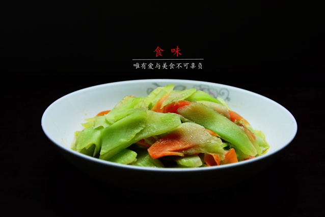 素炒莴笋---瘦身食谱
