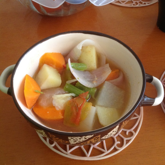 私房养生蔬菜素汤