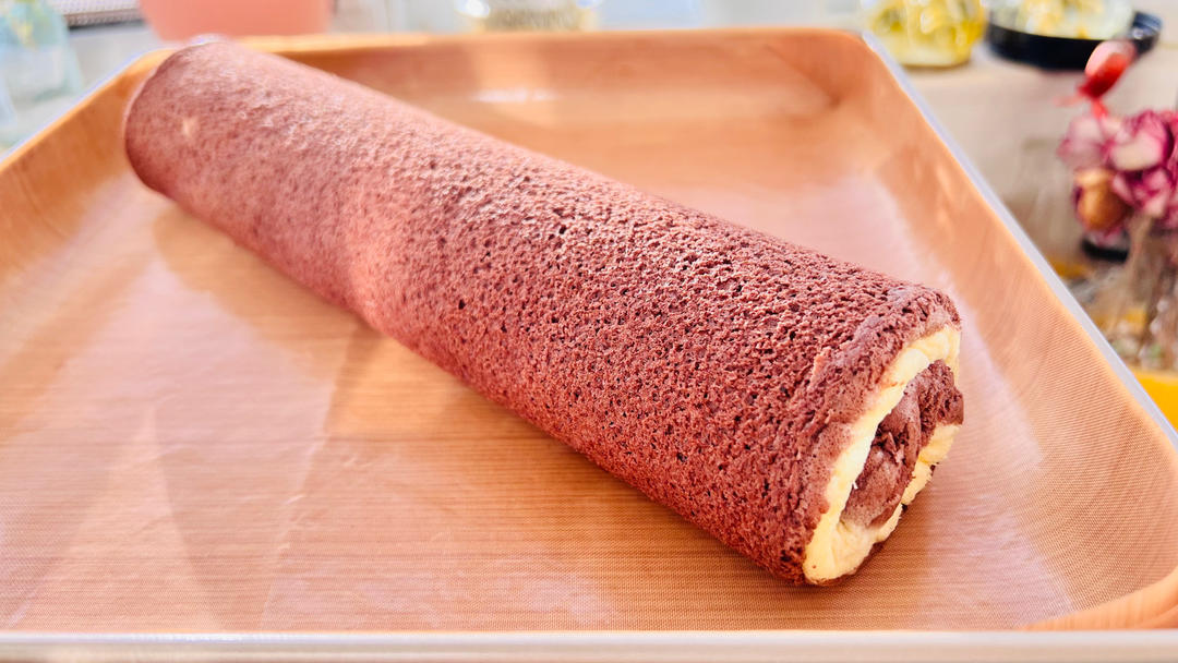 可可旋风蛋糕卷