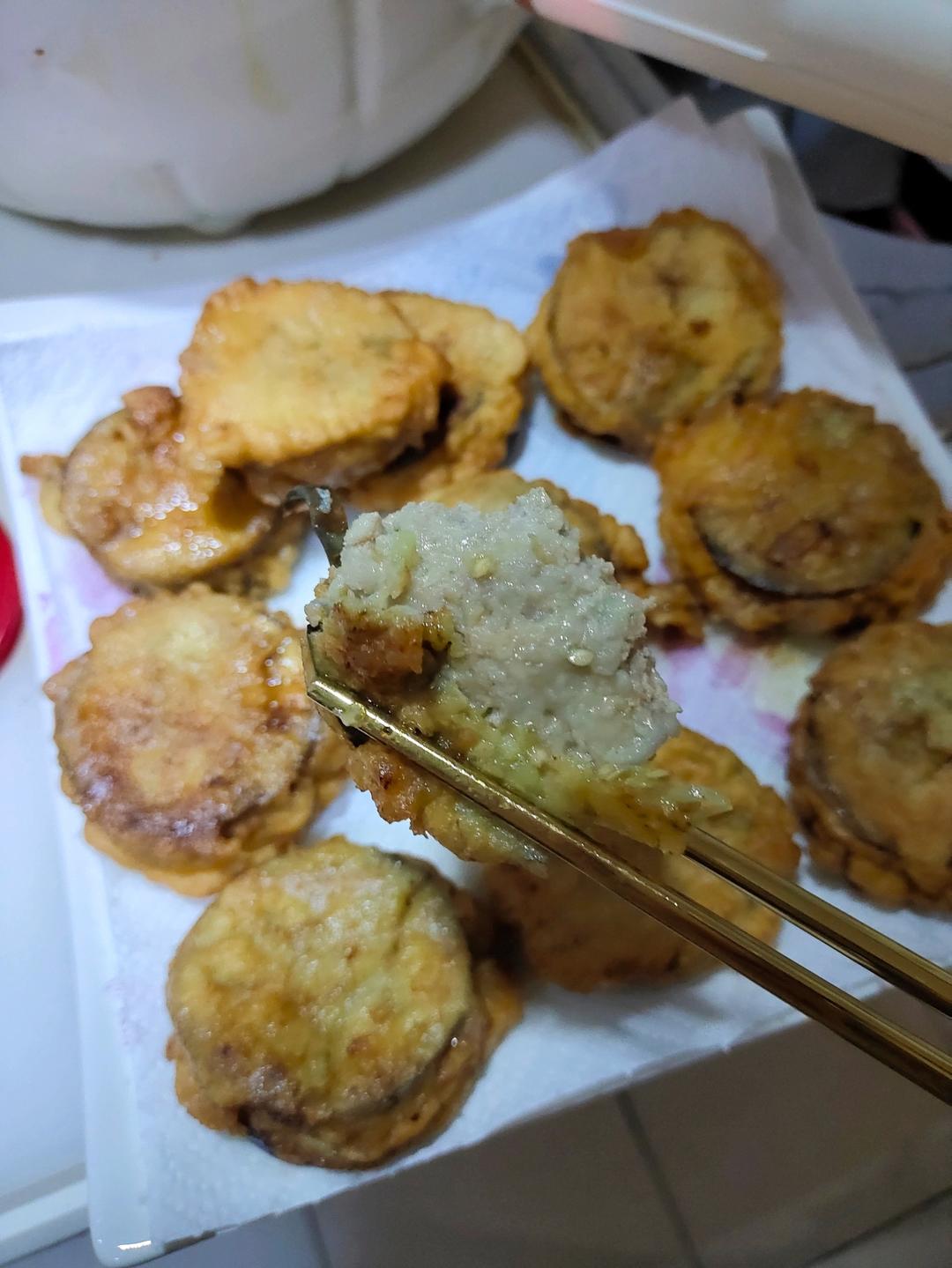 酥炸茄盒￨外酥里嫩
