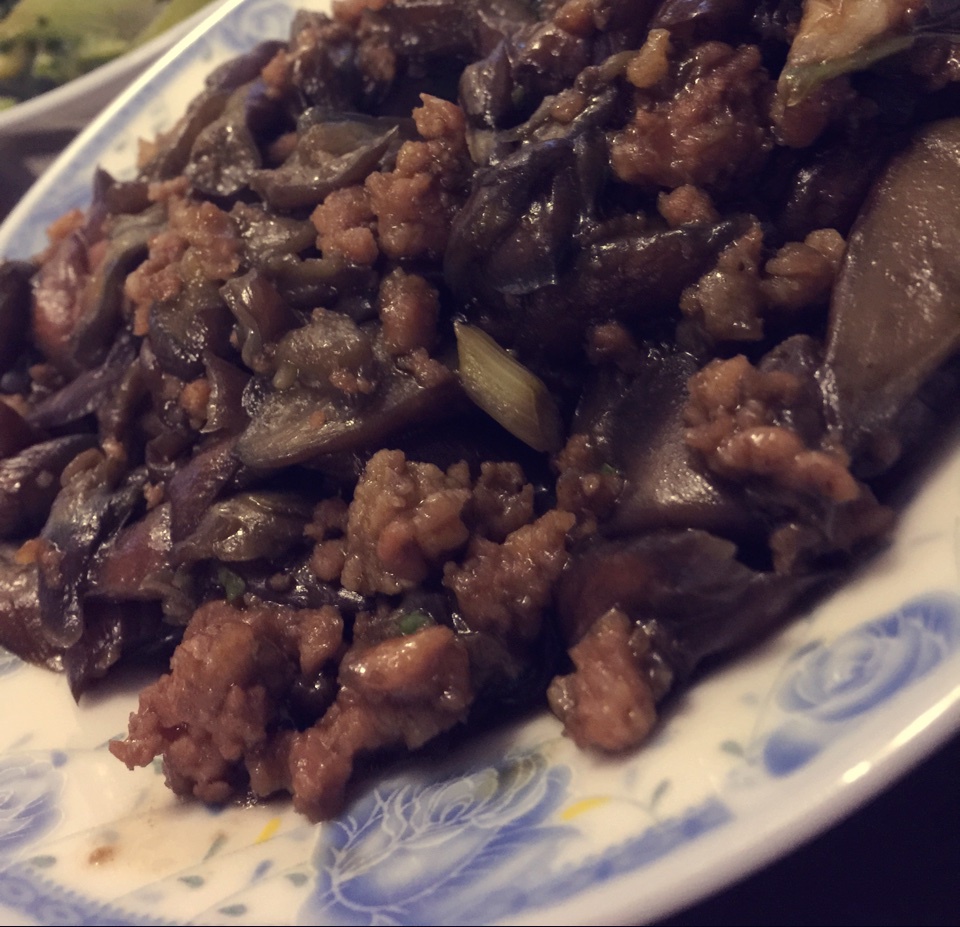 红烧肉沫茄子