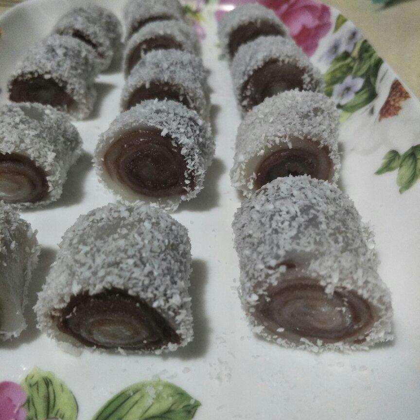 零失败！巨好吃的椰蓉豆沙糯米卷！