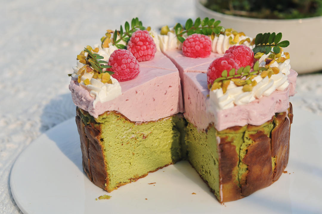 树莓开心果巴斯克🍰/芝士蛋糕