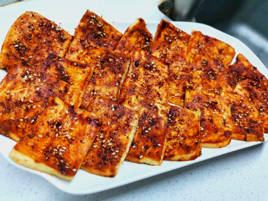 香辣孜然烤豆腐（烤箱版）