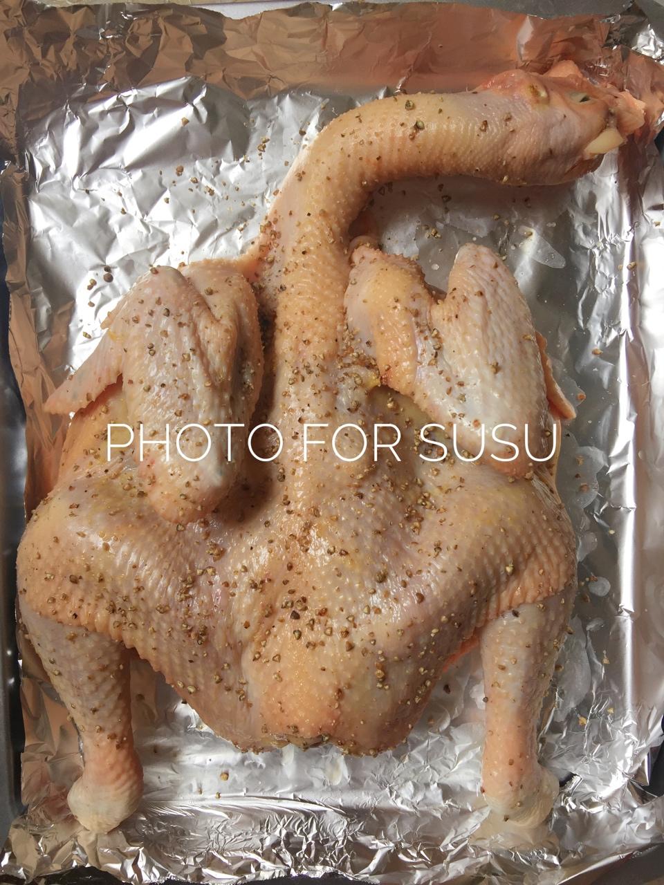 田螺姑娘超级简单不用腌制脆皮烤鸡