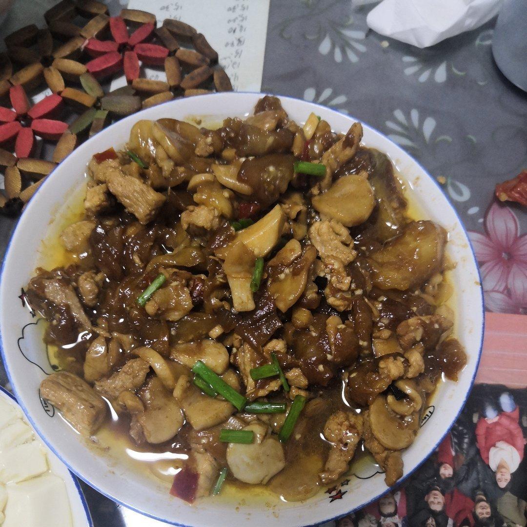 红烧肉沫茄子