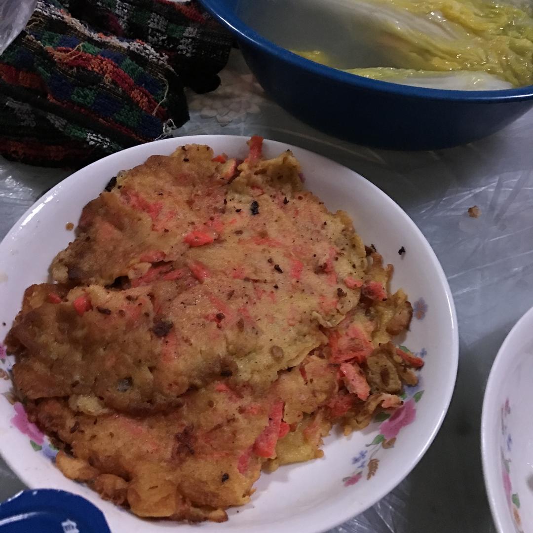 胡萝卜鸡蛋饼