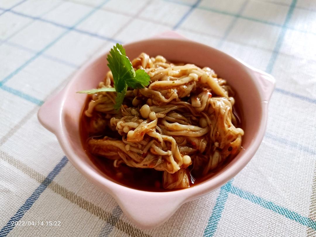 自制红油金针菇