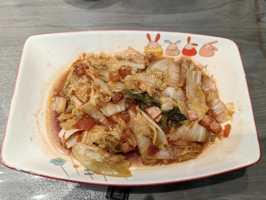 番茄娃娃菜汤，意想不到的好吃又好喝